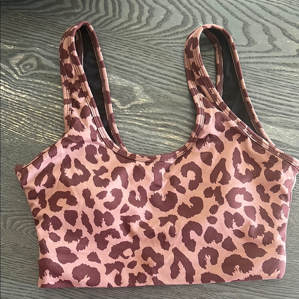 Balance Athletica   Cloud II™ Scoop Bra - S-Brown Leopard Bra